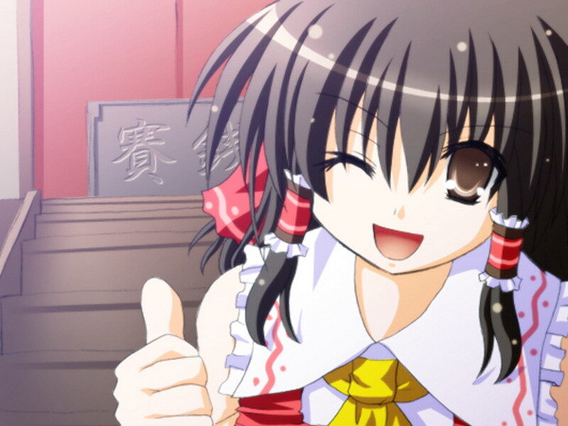 anime girl giving thumbs up