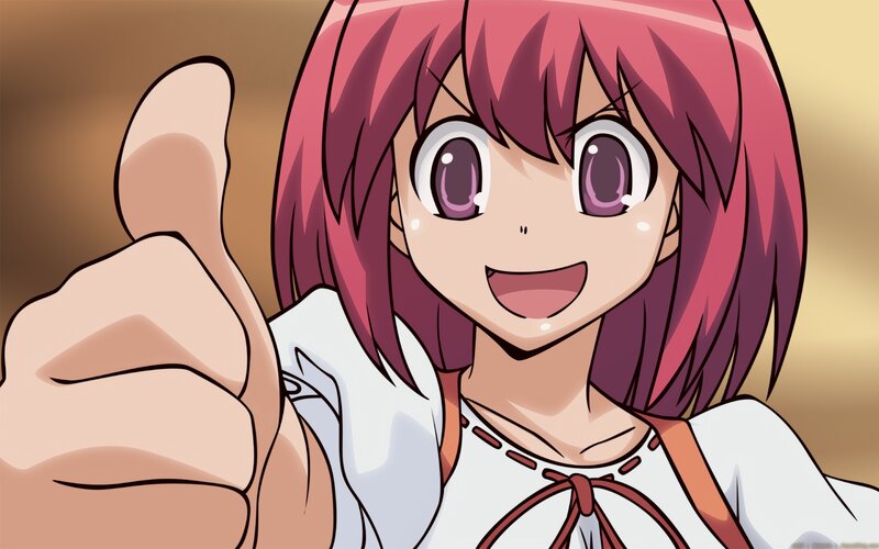 anime girl giving thumbs up