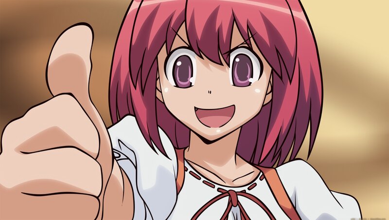 anime girl giving thumbs up