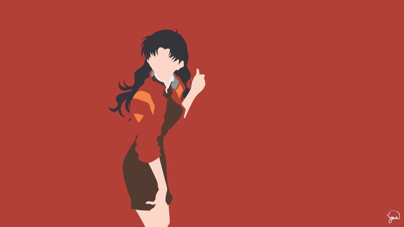 Anime Girl Giving Thumbs-up — Red