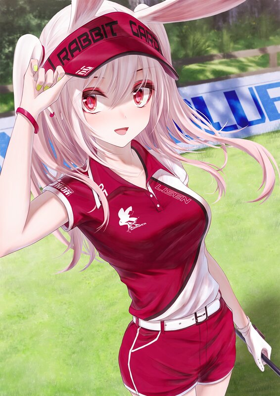 Anime Girl Golfer — Red