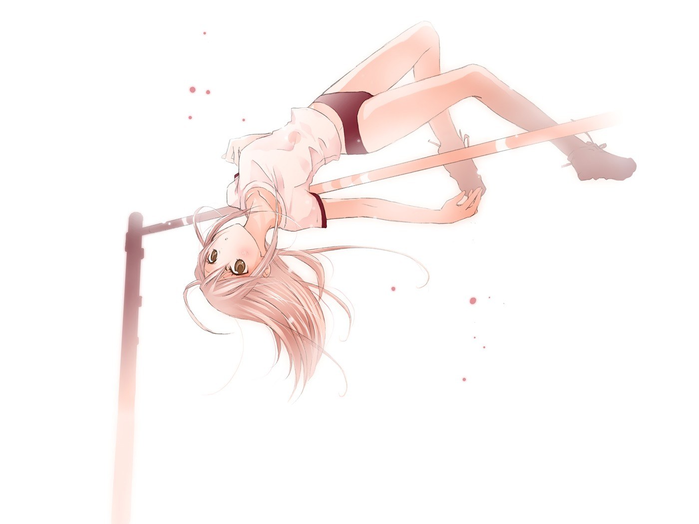 anime girl high jump