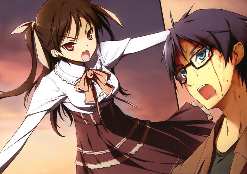 Anime Girl Hitting Boy