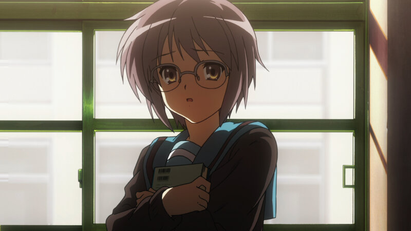 anime girl holding a book