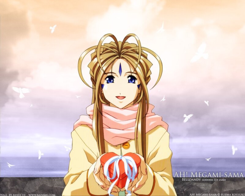 Anime girl holding a heart