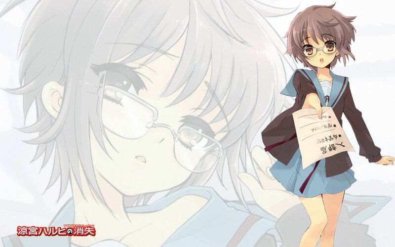 Anime girl holding a paper