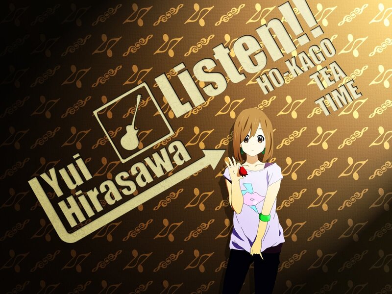 Anime Girl Holding Apple — Brown