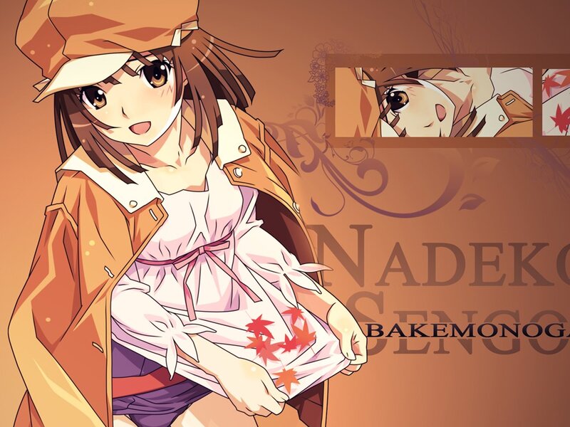 Anime Girl Holding Bag — Brown, Calm