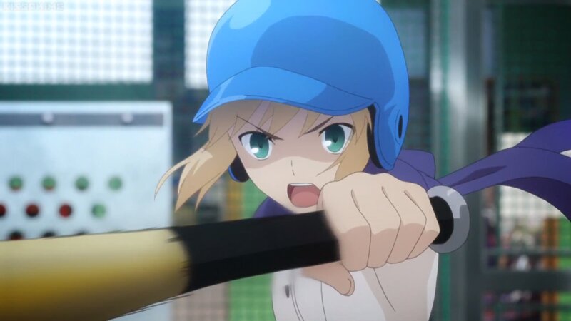 Anime Girl Holding Bat