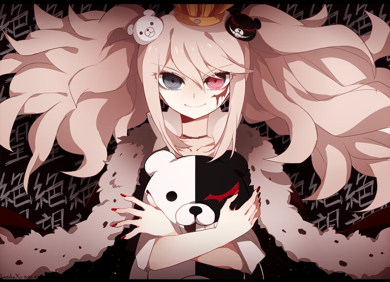 Anime Girl Holding Bear — Pink