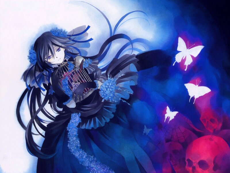 Anime Girl Holding Birdcage