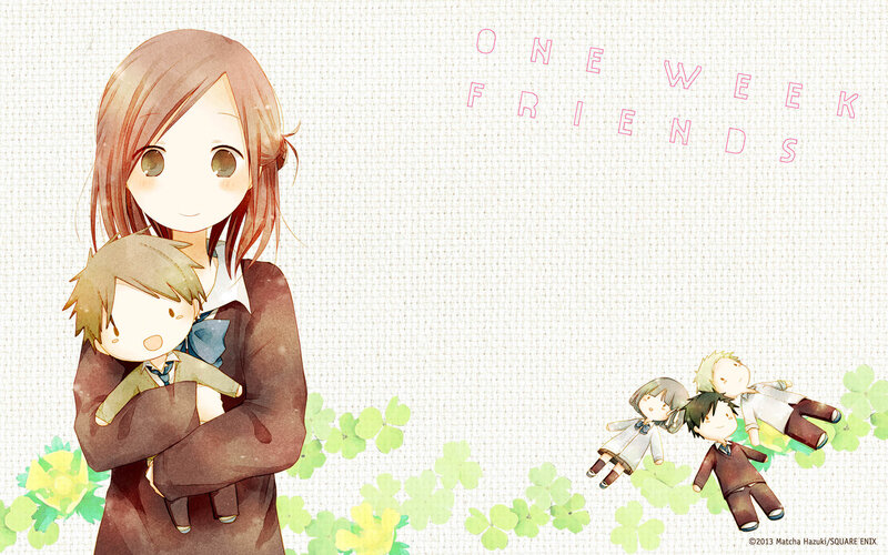 Anime Girl Holding Boy — Brown