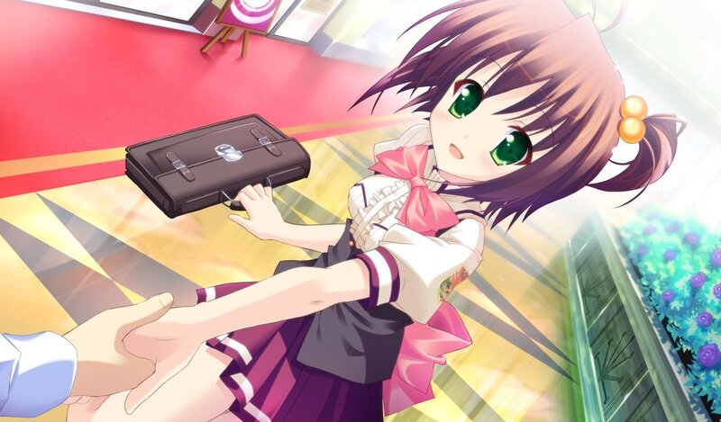 Anime Girl Holding Briefcase