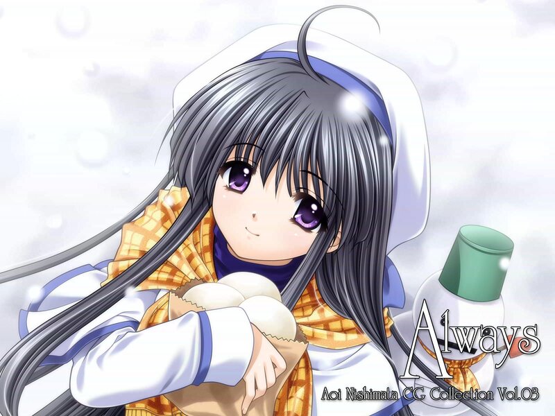 Anime Girl Holding Buns