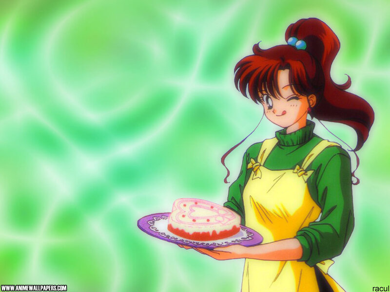 anime girl holding cake