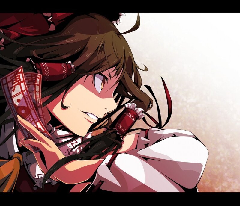 Anime Girl Holding Cards — Brown