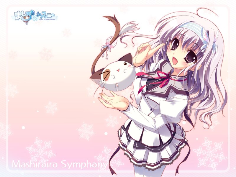 Anime Girl Holding Cat — Pink