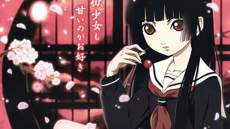 Anime Girl Holding Cherry