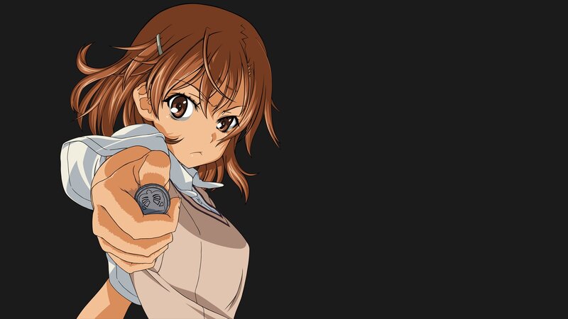 anime girl holding coin