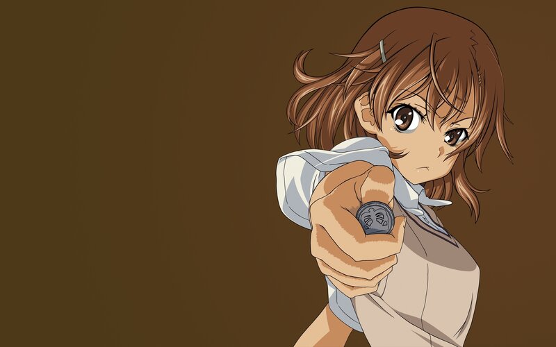 anime girl holding coin
