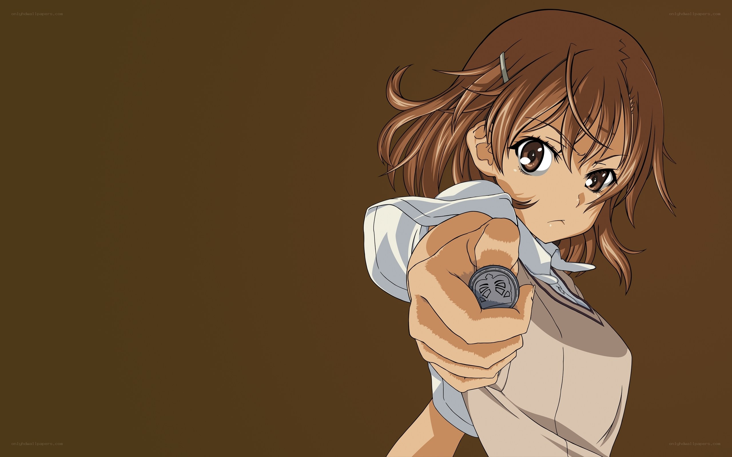 anime girl holding coin