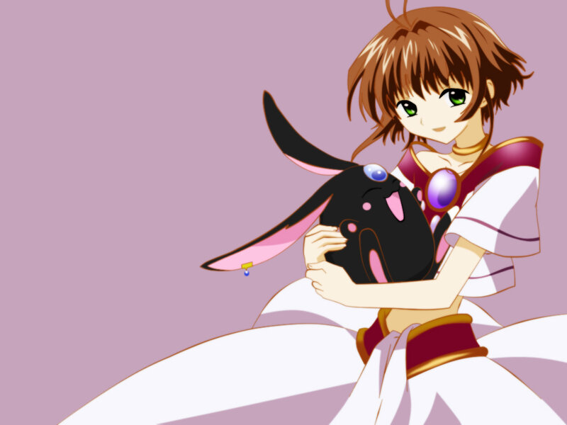 Anime Girl Holding Creature