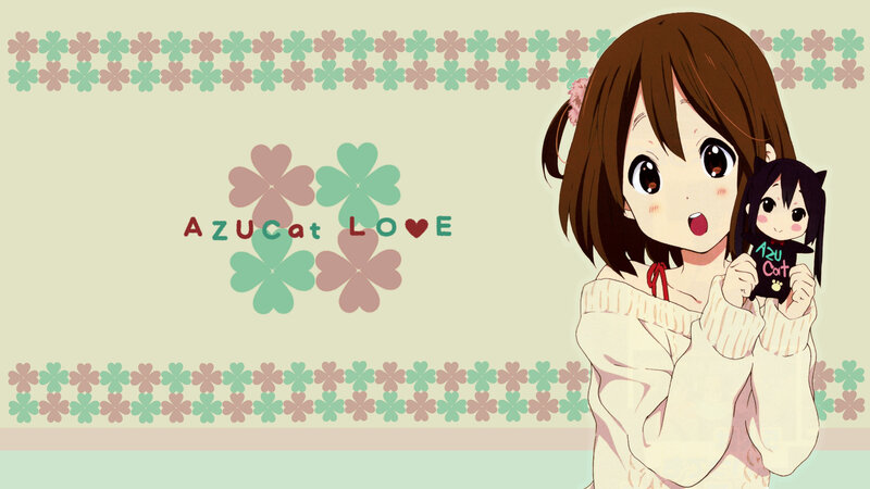 Anime Girl Holding Doll — Beige