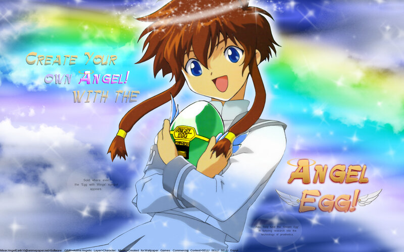 Anime Girl Holding Egg