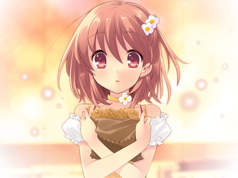Anime Girl Holding Fish