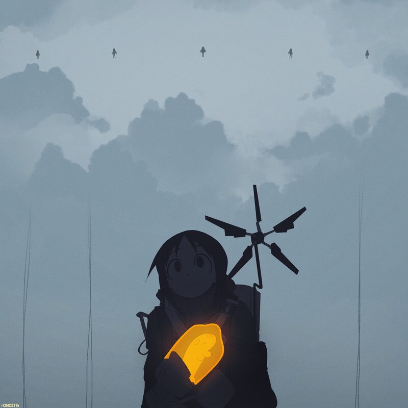 Anime Girl Holding Glowing Object
