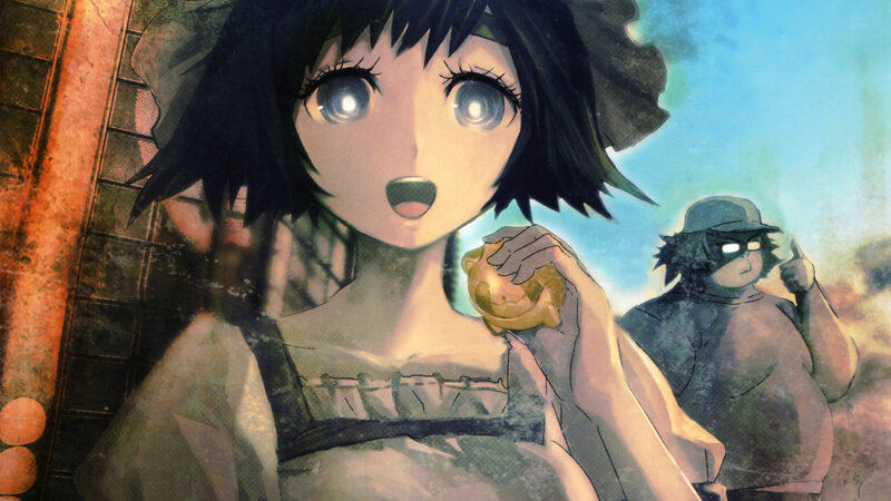 anime girl holding golden object