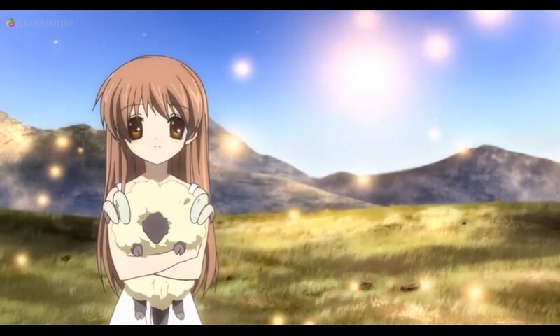 Anime Girl Holding Lamb