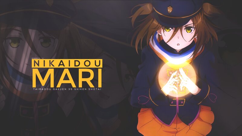Anime Girl Holding Light — Blue, Dramatic