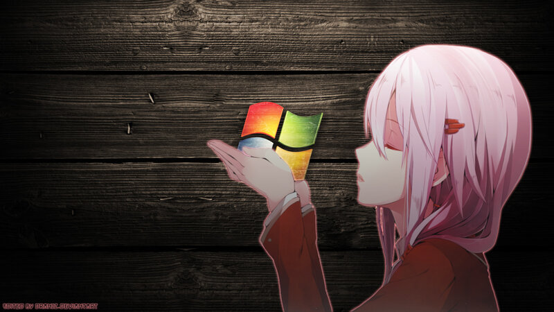 Anime Girl Holding Logo