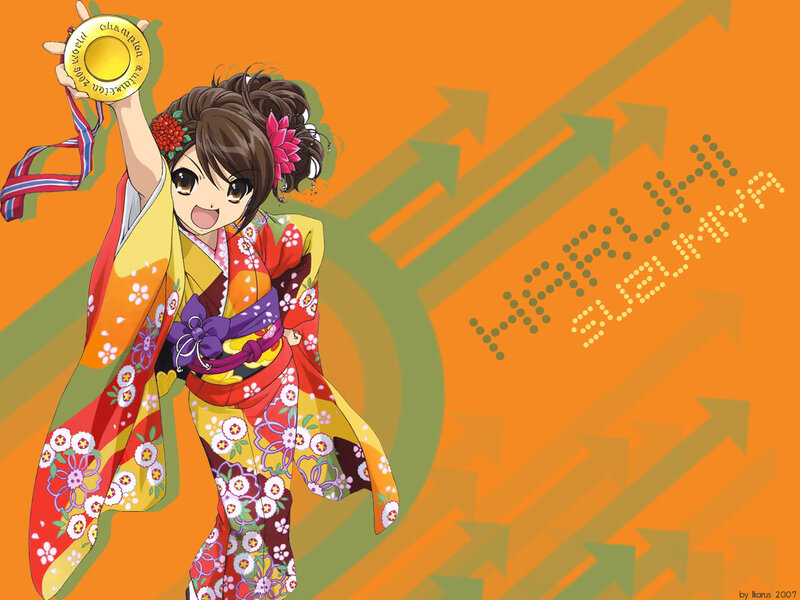 anime girl holding medal