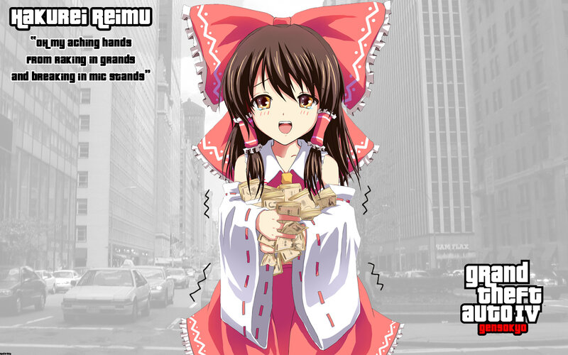 Anime Girl Holding Money