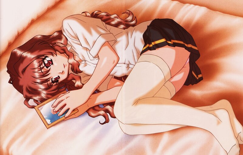 Anime Girl Holding Photo