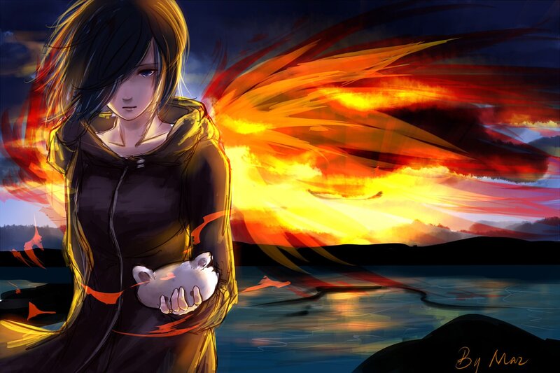Anime Girl Holding Piggy Bank
