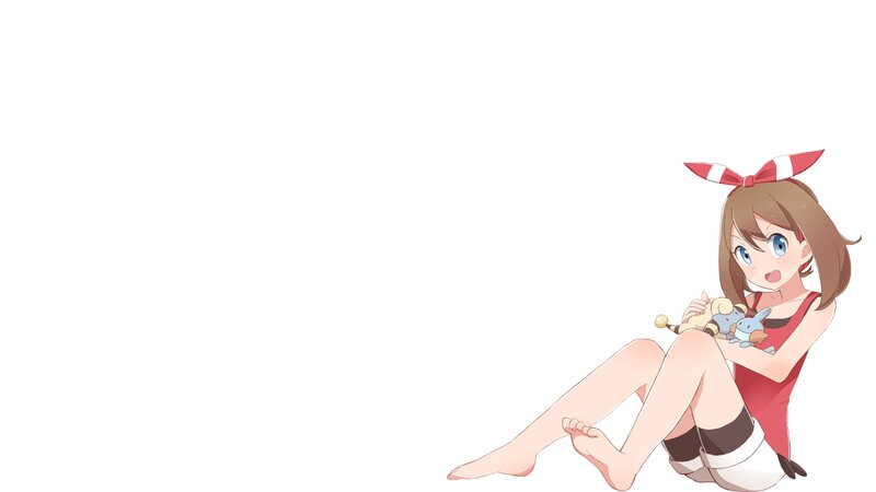 Anime Girl Holding Pokémon