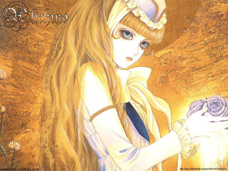 Anime Girl Holding Rose — Yellow