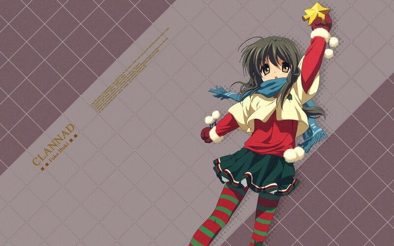 Anime Girl Holding Star — Green