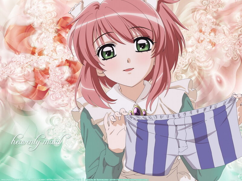 Anime girl holding underwear