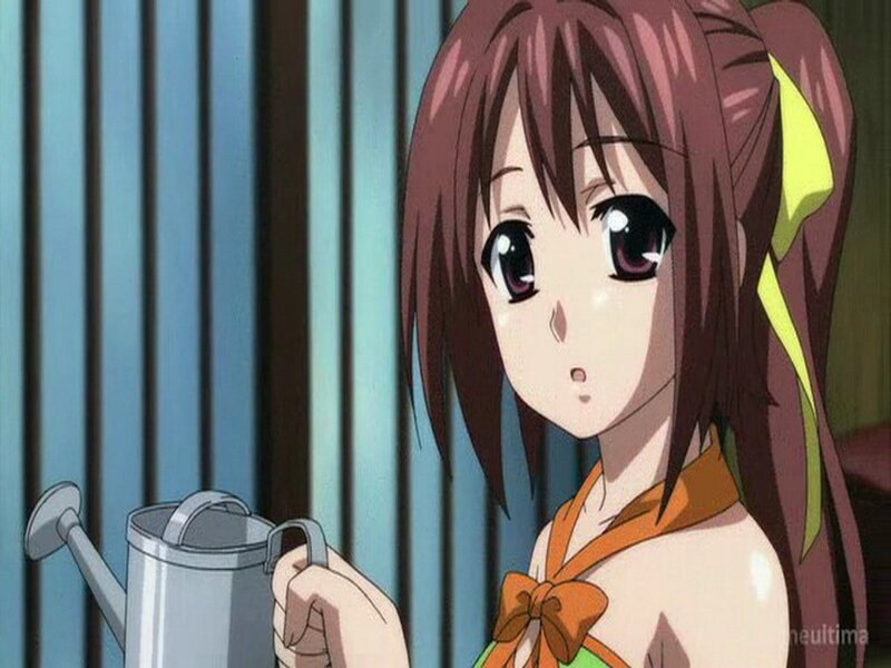 Anime Girl Holding Watering Can