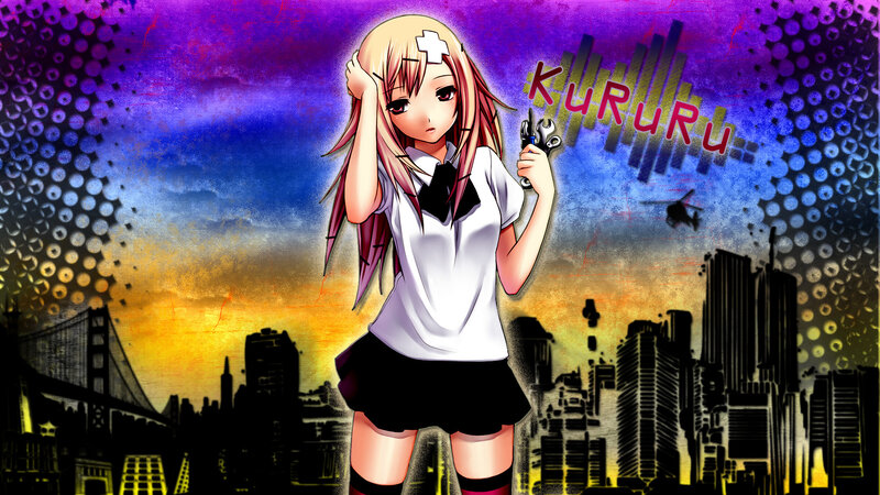 Anime Girl Holding Wrench