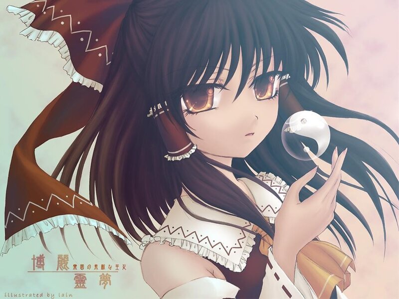 Anime Girl Holding Yin-yang