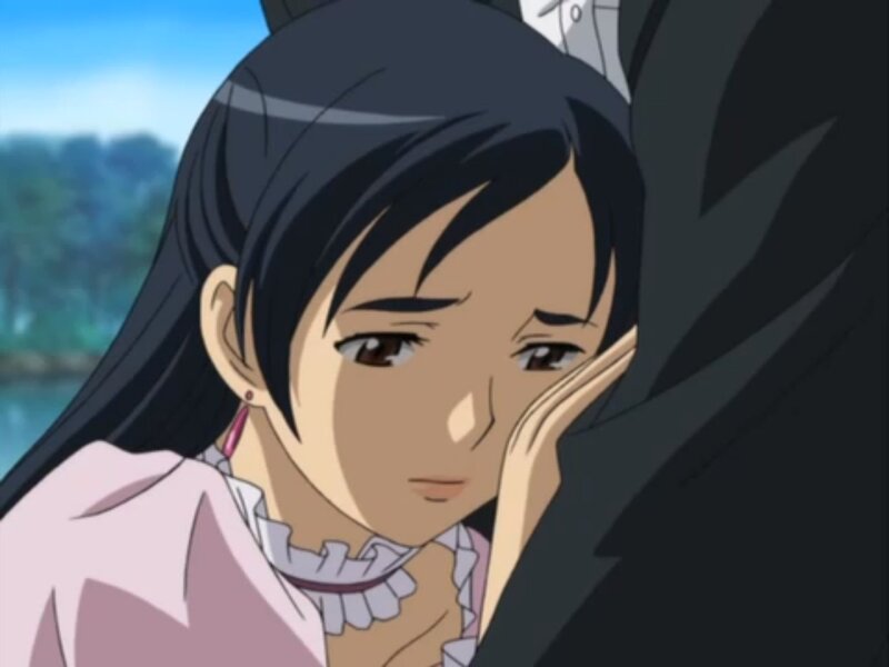 Anime Girl Hugging — Black
