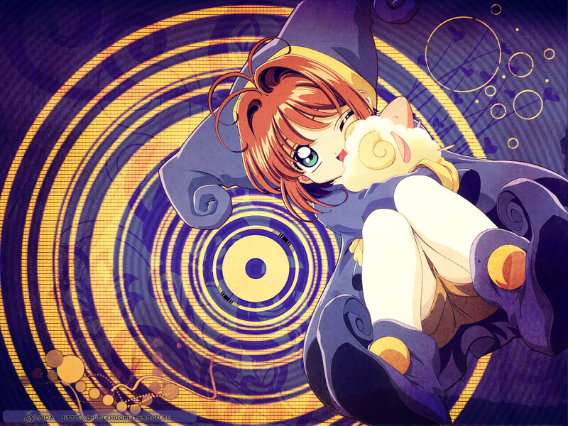 Anime Girl Hugging Cat — Purple