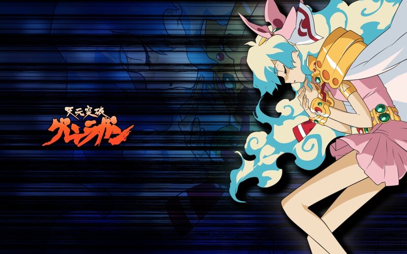 Anime Girl Hugging Herself — Blue, Dramatic