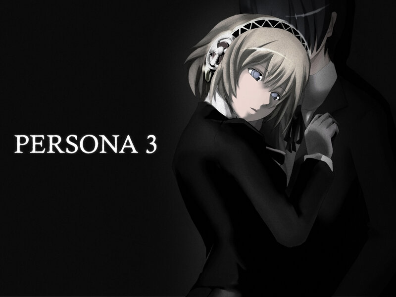 Anime Girl Hugging Person — Black