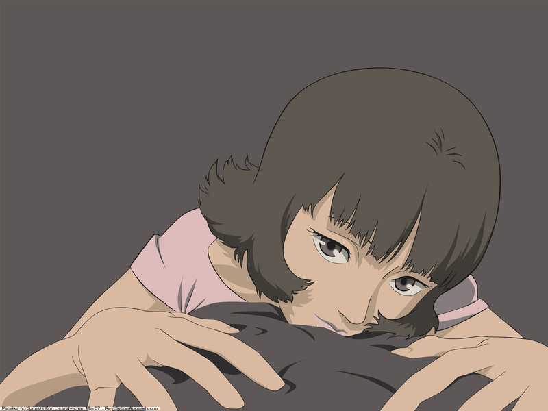 anime girl hugging pillow